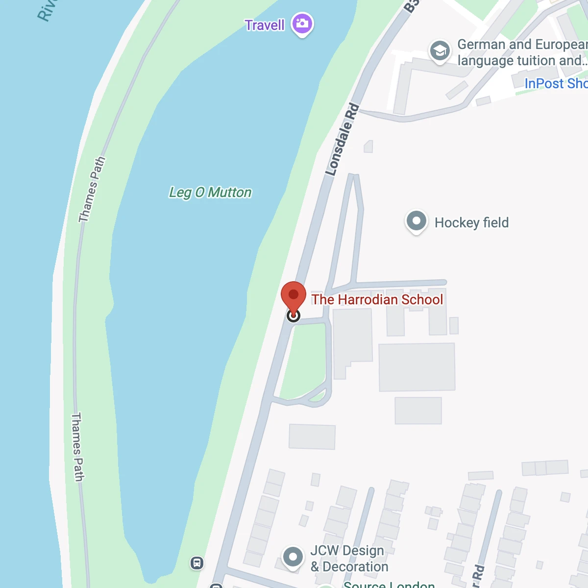 Barnes - The Harrodian School Map